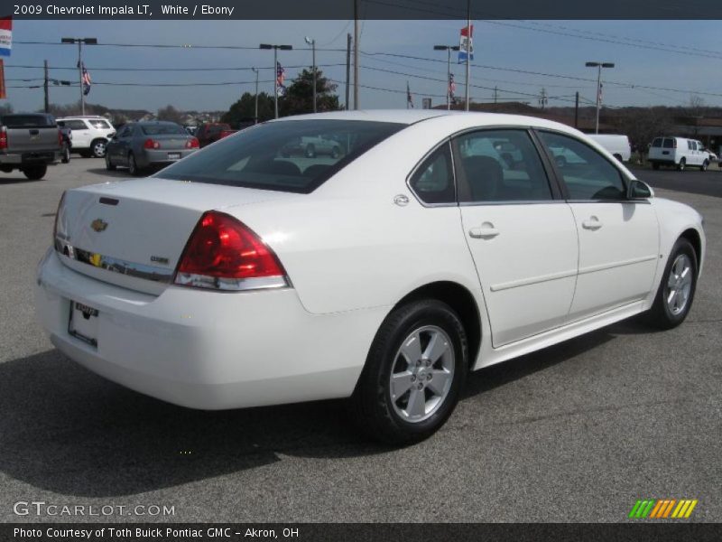 White / Ebony 2009 Chevrolet Impala LT