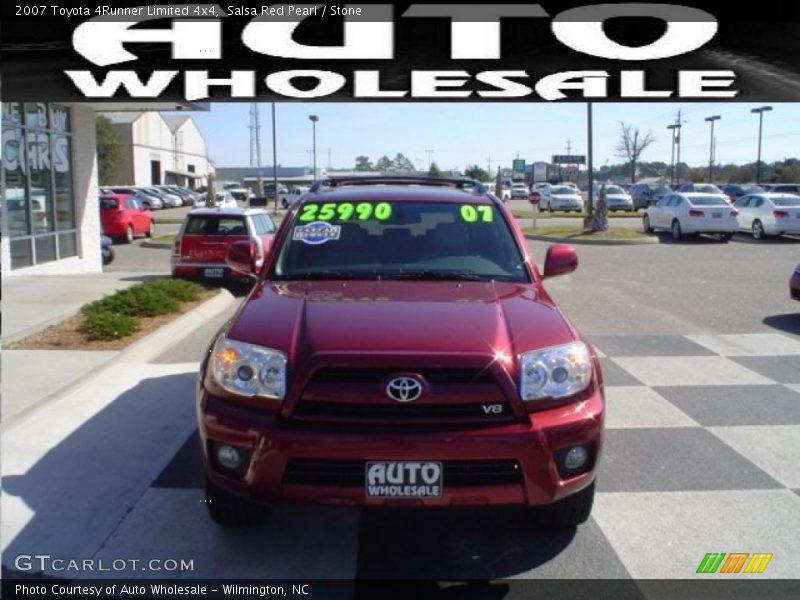 Salsa Red Pearl / Stone 2007 Toyota 4Runner Limited 4x4