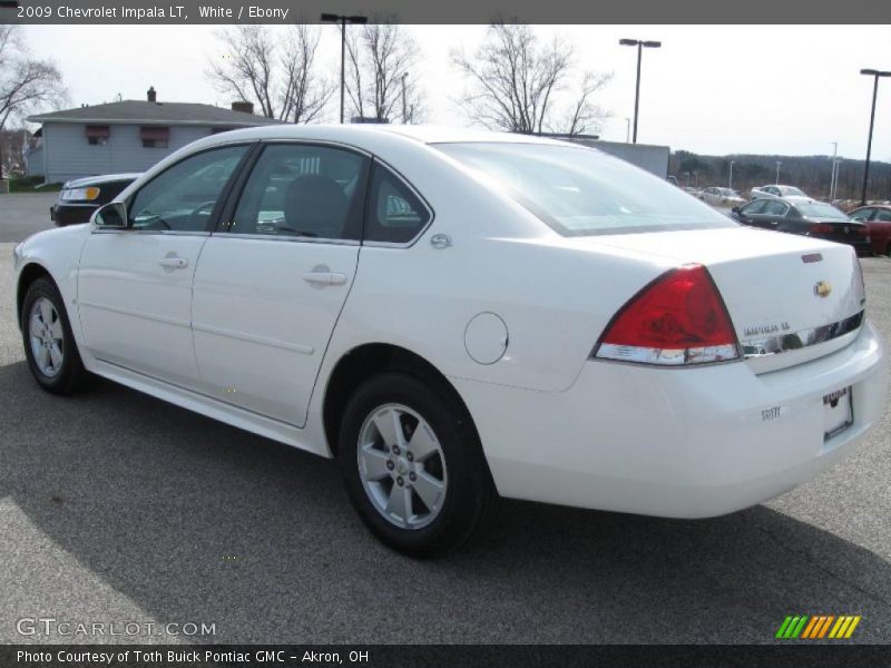 White / Ebony 2009 Chevrolet Impala LT