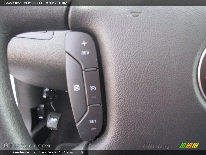 White / Ebony 2009 Chevrolet Impala LT