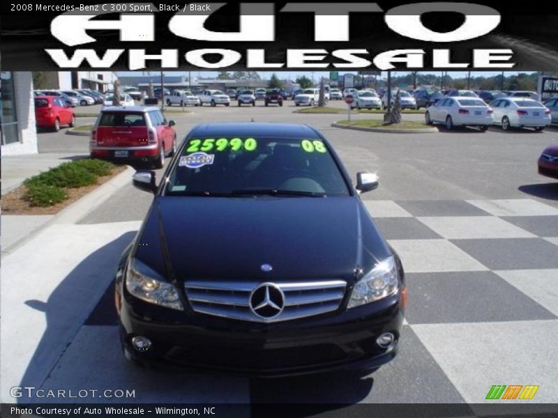 Black / Black 2008 Mercedes-Benz C 300 Sport