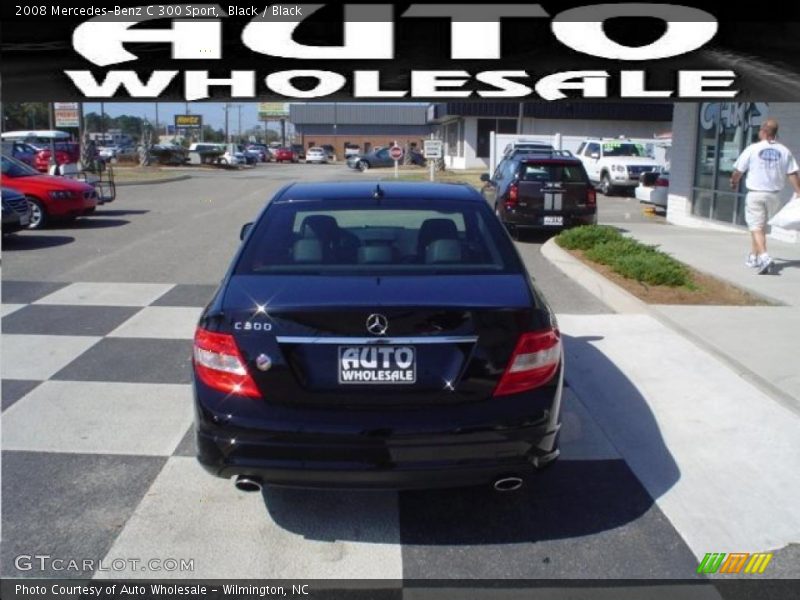 Black / Black 2008 Mercedes-Benz C 300 Sport