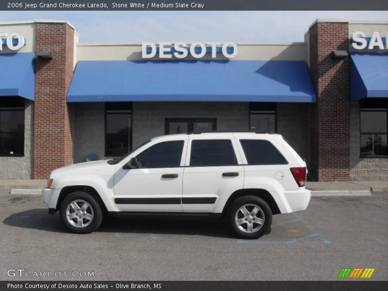 Stone White / Medium Slate Gray 2006 Jeep Grand Cherokee Laredo