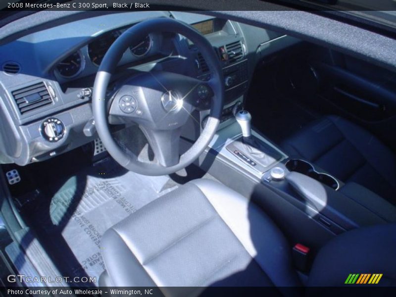 Black / Black 2008 Mercedes-Benz C 300 Sport