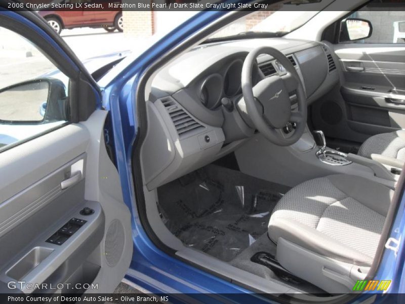 Marathon Blue Pearl / Dark Slate Gray/Light Slate Gray 2008 Chrysler Sebring LX Sedan