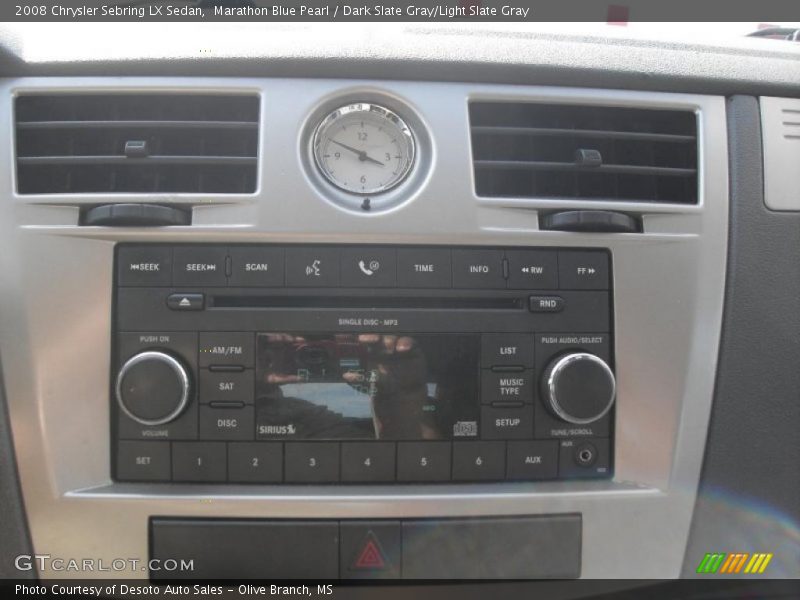 Marathon Blue Pearl / Dark Slate Gray/Light Slate Gray 2008 Chrysler Sebring LX Sedan