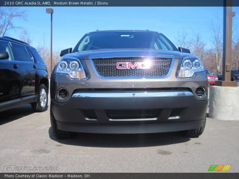 Medium Brown Metallic / Ebony 2010 GMC Acadia SL AWD