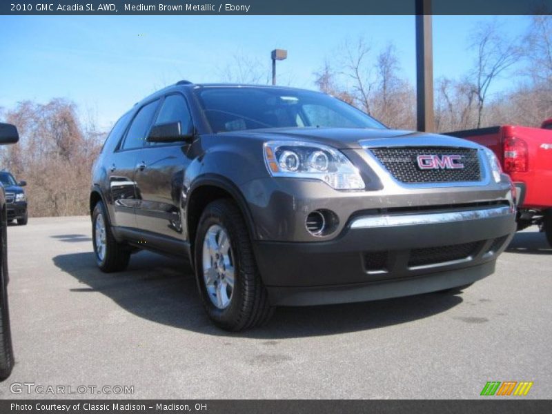 Medium Brown Metallic / Ebony 2010 GMC Acadia SL AWD
