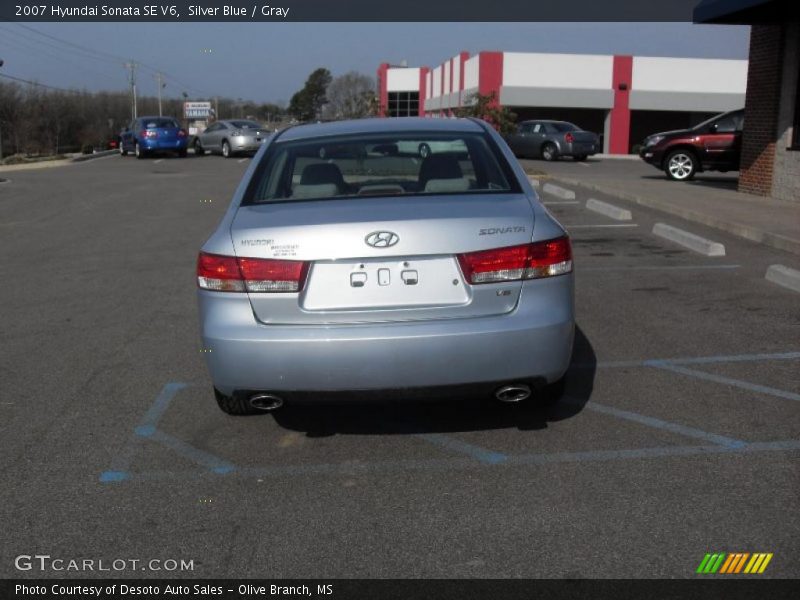 Silver Blue / Gray 2007 Hyundai Sonata SE V6