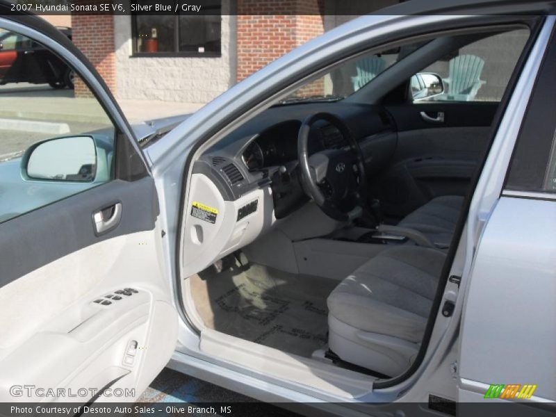 Silver Blue / Gray 2007 Hyundai Sonata SE V6