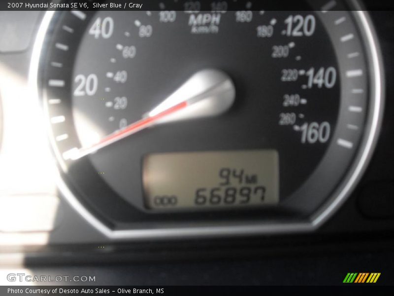 Silver Blue / Gray 2007 Hyundai Sonata SE V6