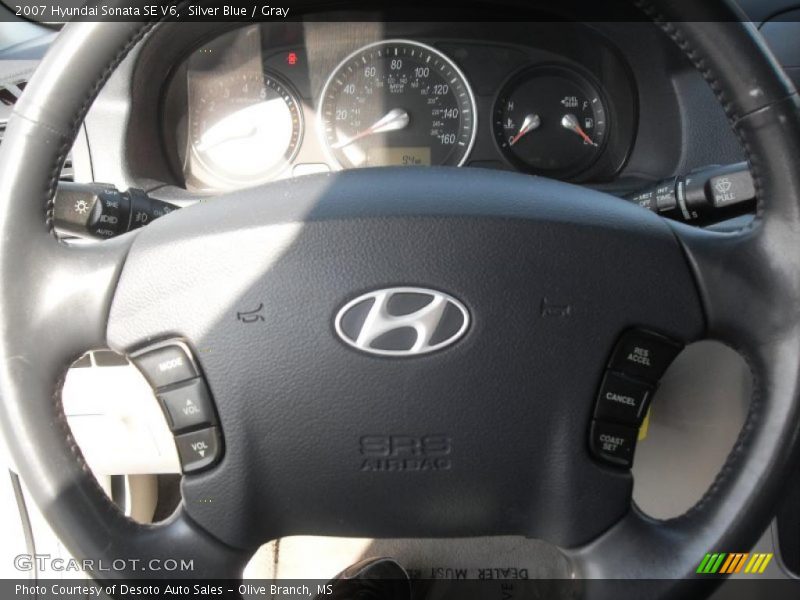 Silver Blue / Gray 2007 Hyundai Sonata SE V6