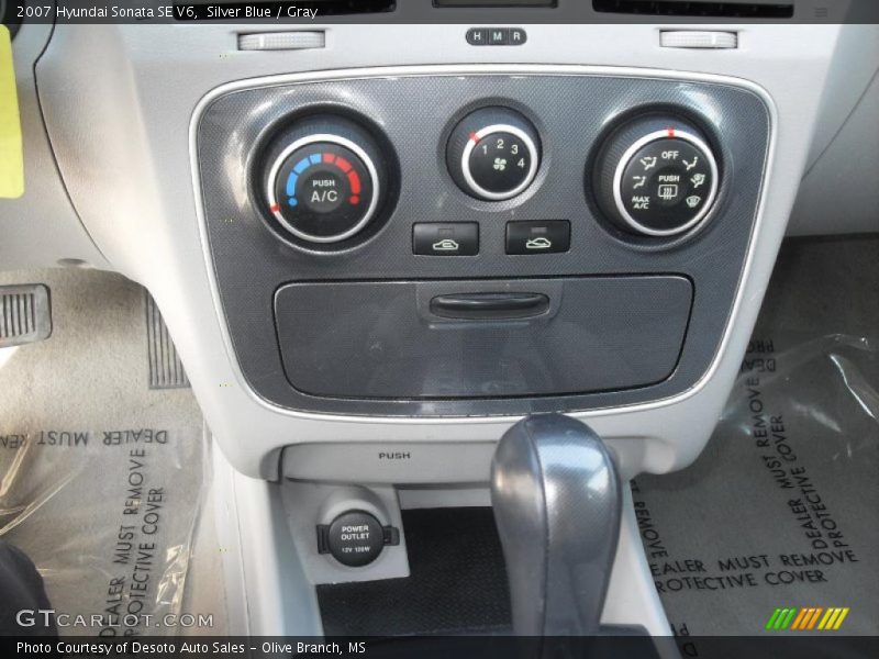 Silver Blue / Gray 2007 Hyundai Sonata SE V6