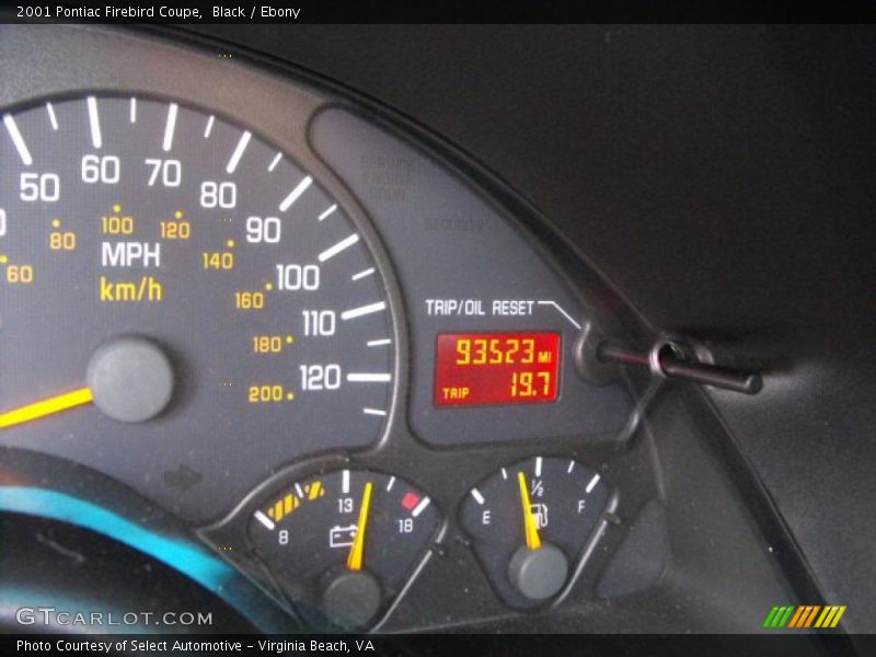 Black / Ebony 2001 Pontiac Firebird Coupe