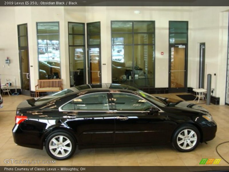 Obsidian Black / Black 2009 Lexus ES 350