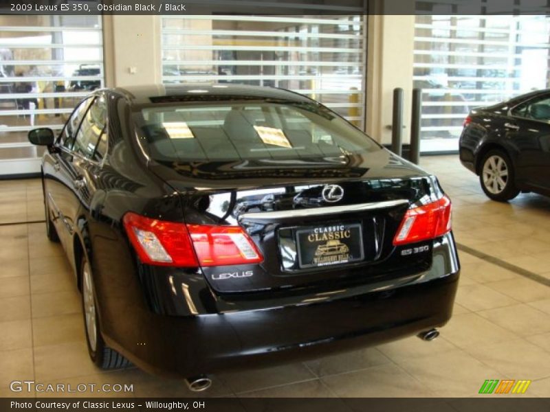 Obsidian Black / Black 2009 Lexus ES 350