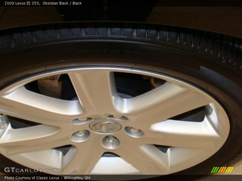 Obsidian Black / Black 2009 Lexus ES 350