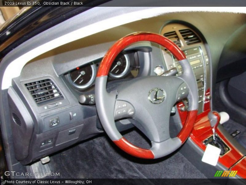 Obsidian Black / Black 2009 Lexus ES 350