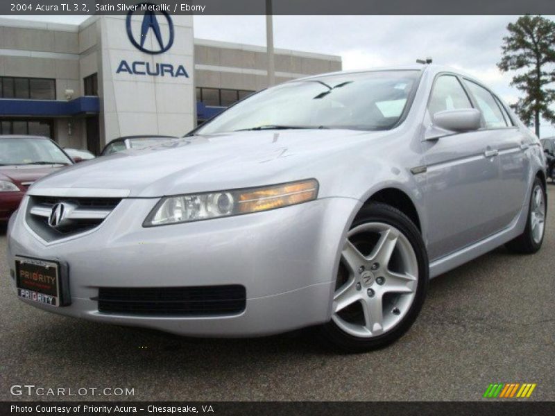 Satin Silver Metallic / Ebony 2004 Acura TL 3.2