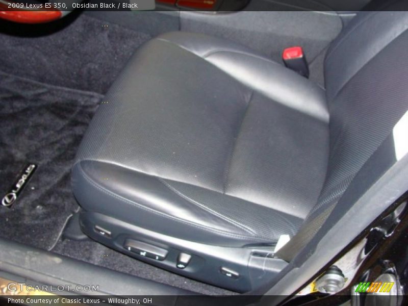 Obsidian Black / Black 2009 Lexus ES 350