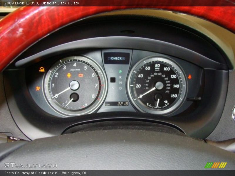 Obsidian Black / Black 2009 Lexus ES 350