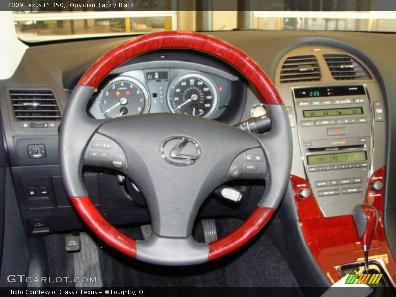 Obsidian Black / Black 2009 Lexus ES 350