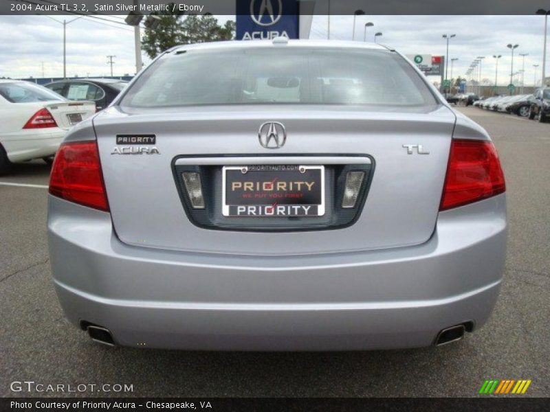 Satin Silver Metallic / Ebony 2004 Acura TL 3.2