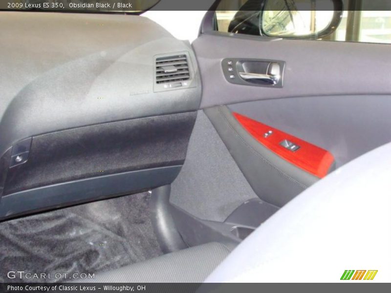 Obsidian Black / Black 2009 Lexus ES 350
