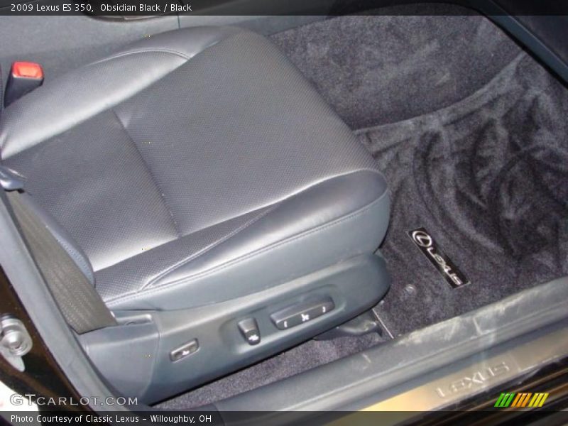 Obsidian Black / Black 2009 Lexus ES 350