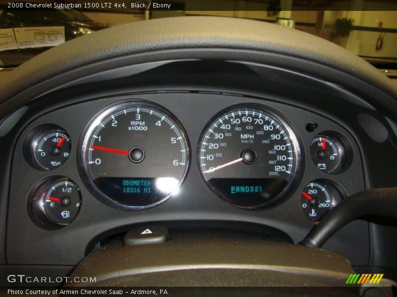 Black / Ebony 2008 Chevrolet Suburban 1500 LTZ 4x4