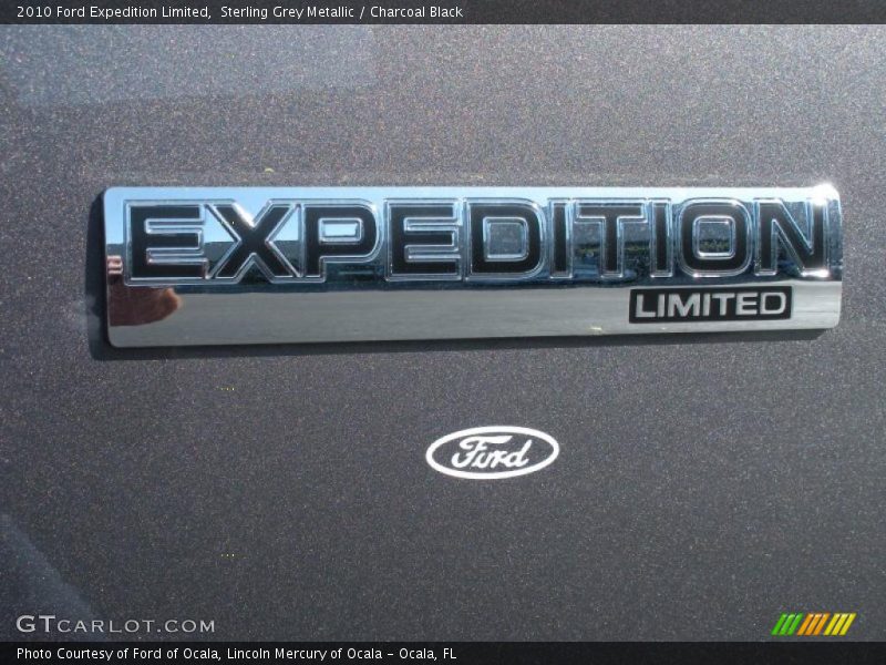Sterling Grey Metallic / Charcoal Black 2010 Ford Expedition Limited