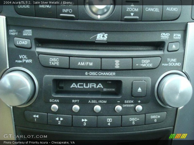 Satin Silver Metallic / Ebony 2004 Acura TL 3.2