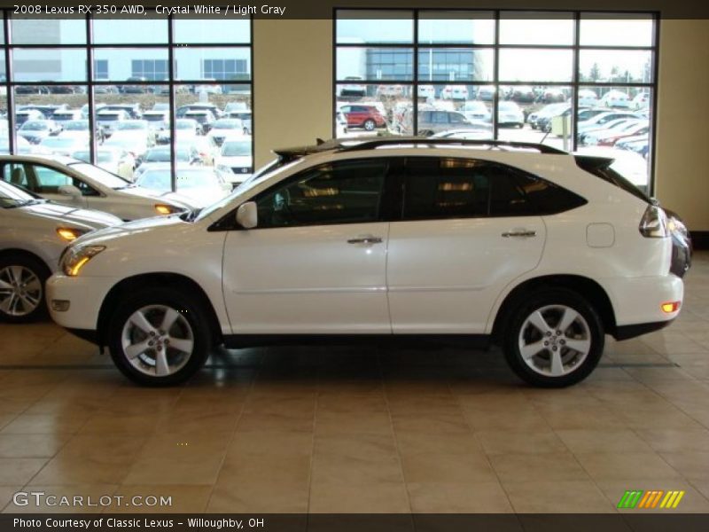 Crystal White / Light Gray 2008 Lexus RX 350 AWD
