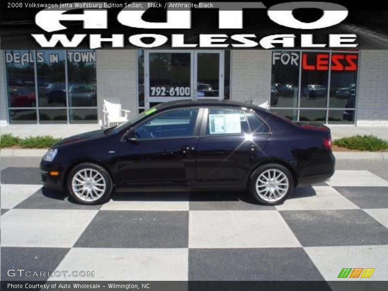 Black / Anthracite Black 2008 Volkswagen Jetta Wolfsburg Edition Sedan