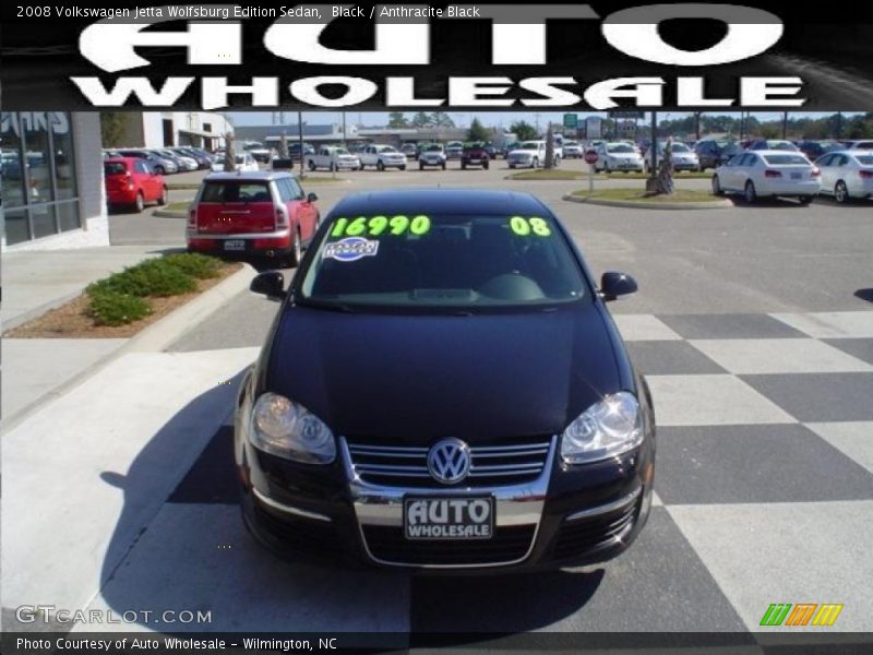 Black / Anthracite Black 2008 Volkswagen Jetta Wolfsburg Edition Sedan