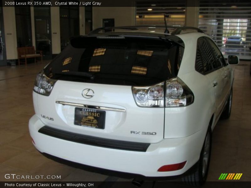 Crystal White / Light Gray 2008 Lexus RX 350 AWD
