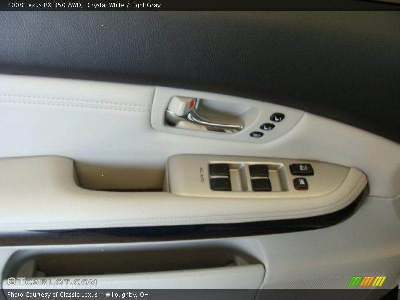 Crystal White / Light Gray 2008 Lexus RX 350 AWD