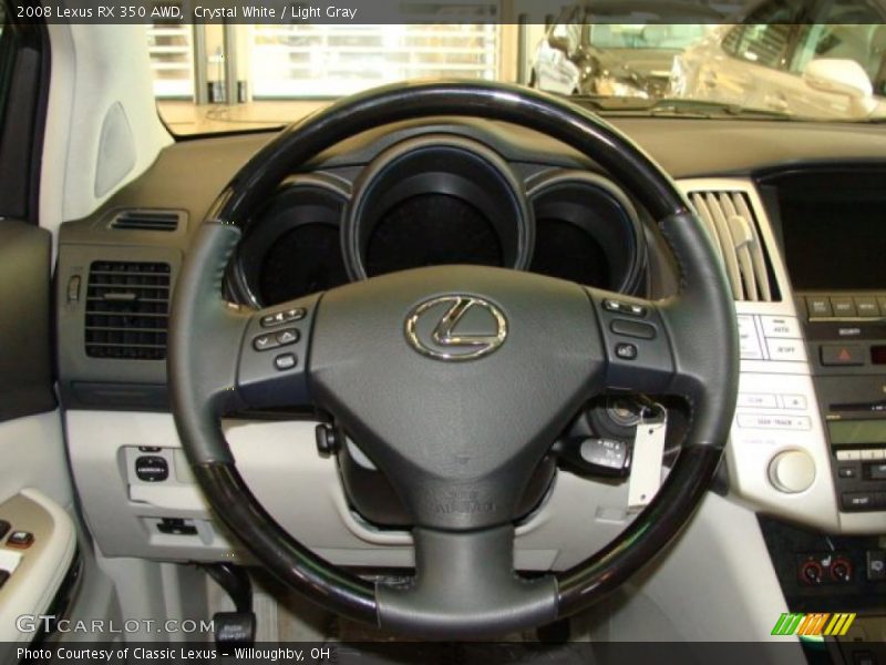 Crystal White / Light Gray 2008 Lexus RX 350 AWD