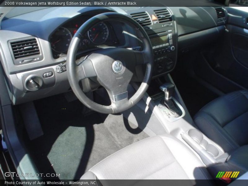 Black / Anthracite Black 2008 Volkswagen Jetta Wolfsburg Edition Sedan