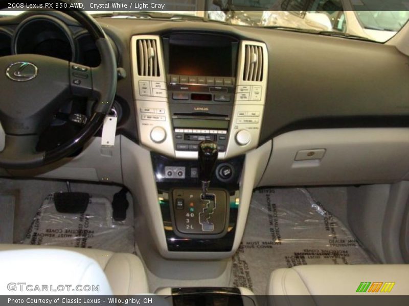 Crystal White / Light Gray 2008 Lexus RX 350 AWD