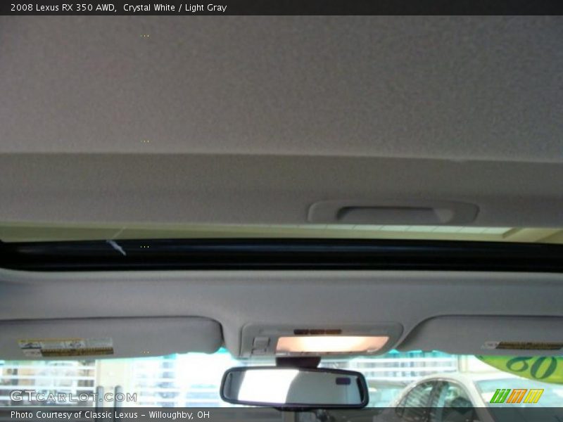 Crystal White / Light Gray 2008 Lexus RX 350 AWD