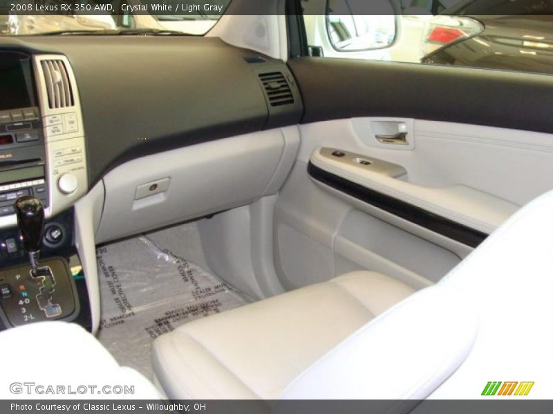 Crystal White / Light Gray 2008 Lexus RX 350 AWD