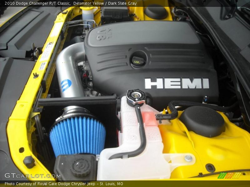Detonator Yellow / Dark Slate Gray 2010 Dodge Challenger R/T Classic