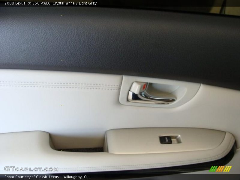 Crystal White / Light Gray 2008 Lexus RX 350 AWD
