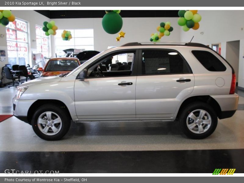 Bright Silver / Black 2010 Kia Sportage LX