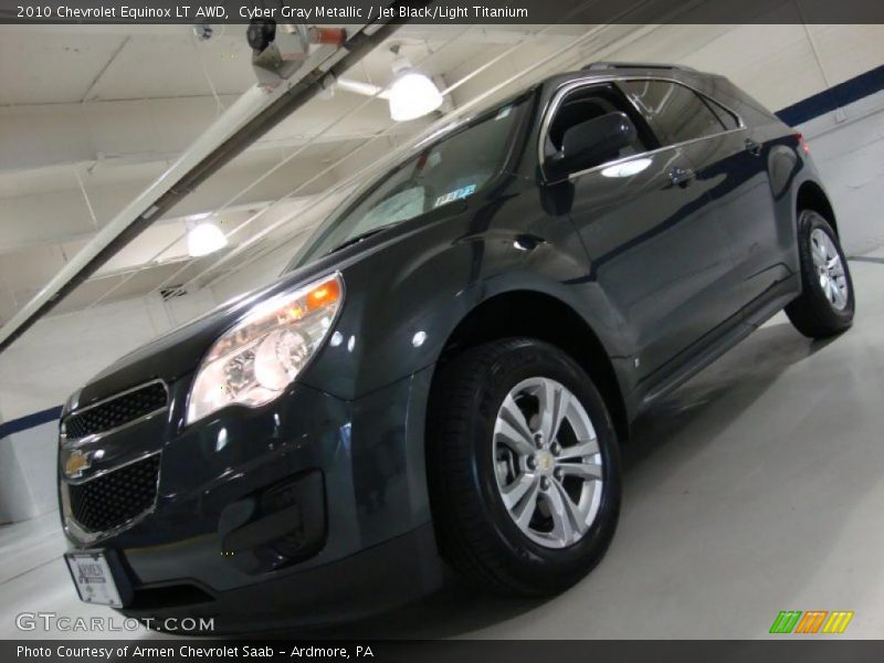 Cyber Gray Metallic / Jet Black/Light Titanium 2010 Chevrolet Equinox LT AWD