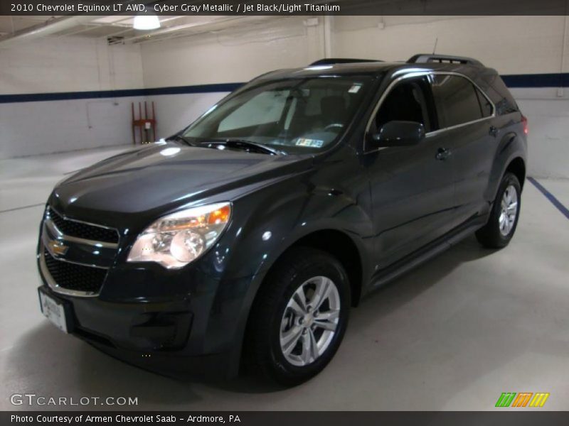 Cyber Gray Metallic / Jet Black/Light Titanium 2010 Chevrolet Equinox LT AWD