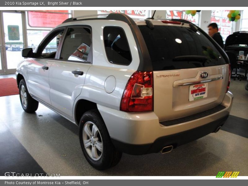 Bright Silver / Black 2010 Kia Sportage LX