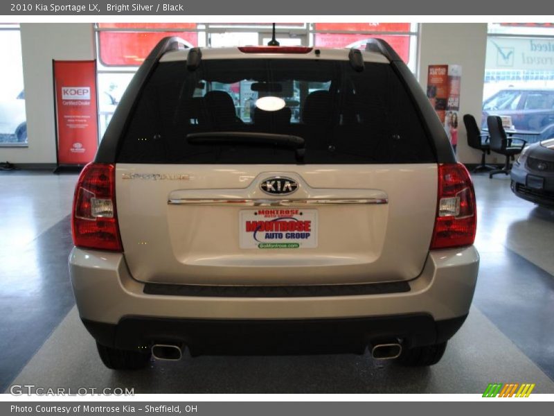 Bright Silver / Black 2010 Kia Sportage LX