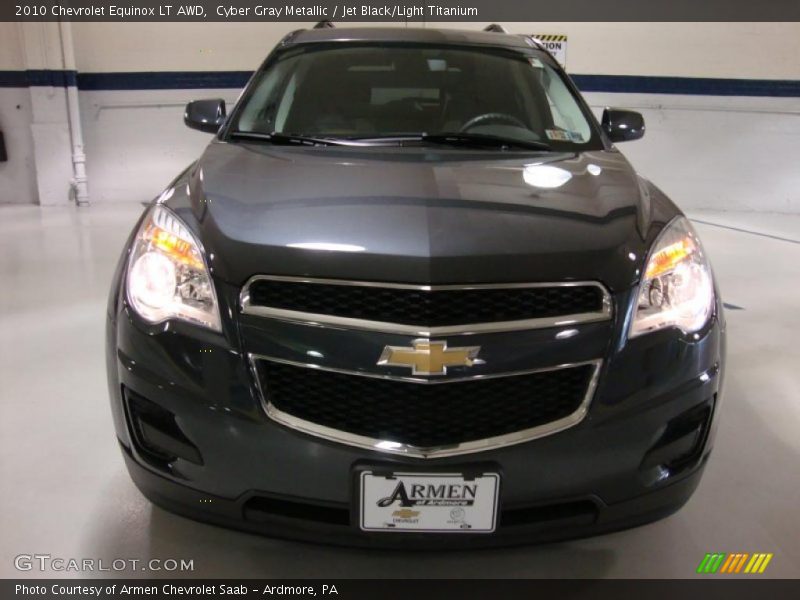 Cyber Gray Metallic / Jet Black/Light Titanium 2010 Chevrolet Equinox LT AWD